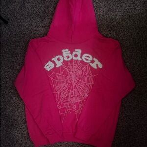 Pink spider hoodie